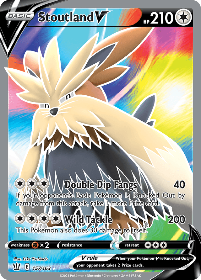 Carta Stoutland V 157/163 do set Battle Styles — Pokémon TCG | Bynx