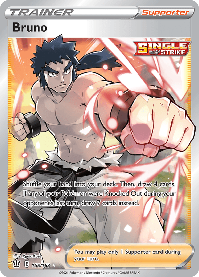 Carta Bruno 158/163 do set Battle Styles — Pokémon TCG | Bynx