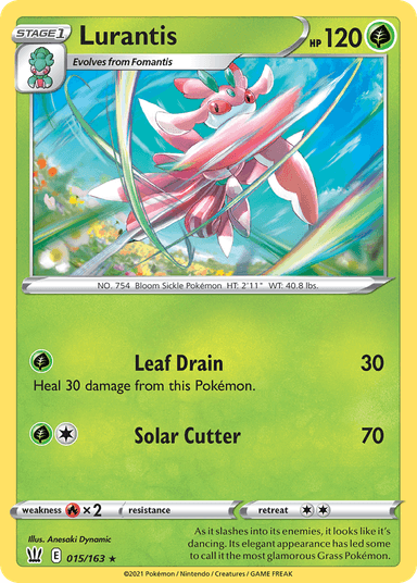 Carta Lurantis 15/163 do set Battle Styles — Pokémon TCG | Bynx