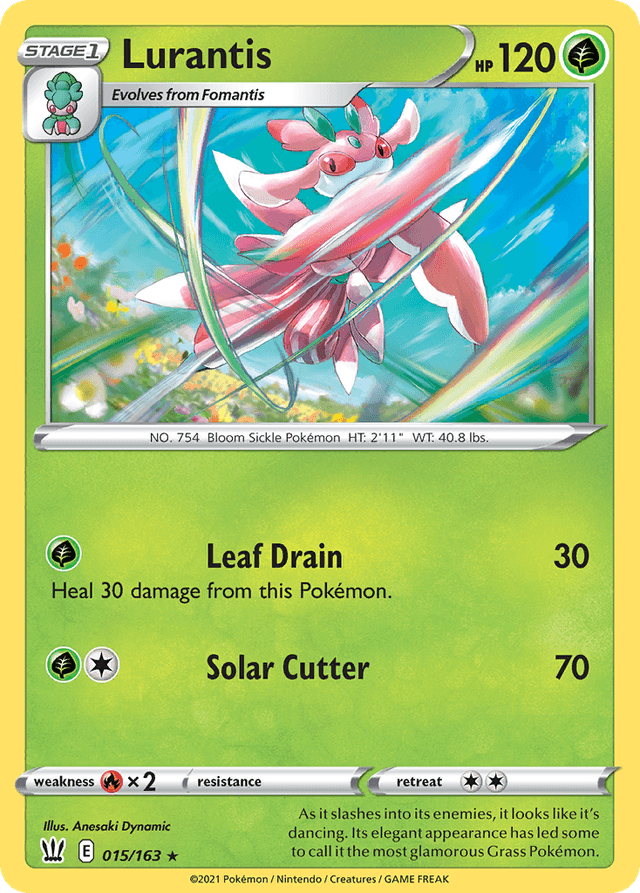 Carta Lurantis 15/163 do set Battle Styles — Pokémon TCG | Bynx