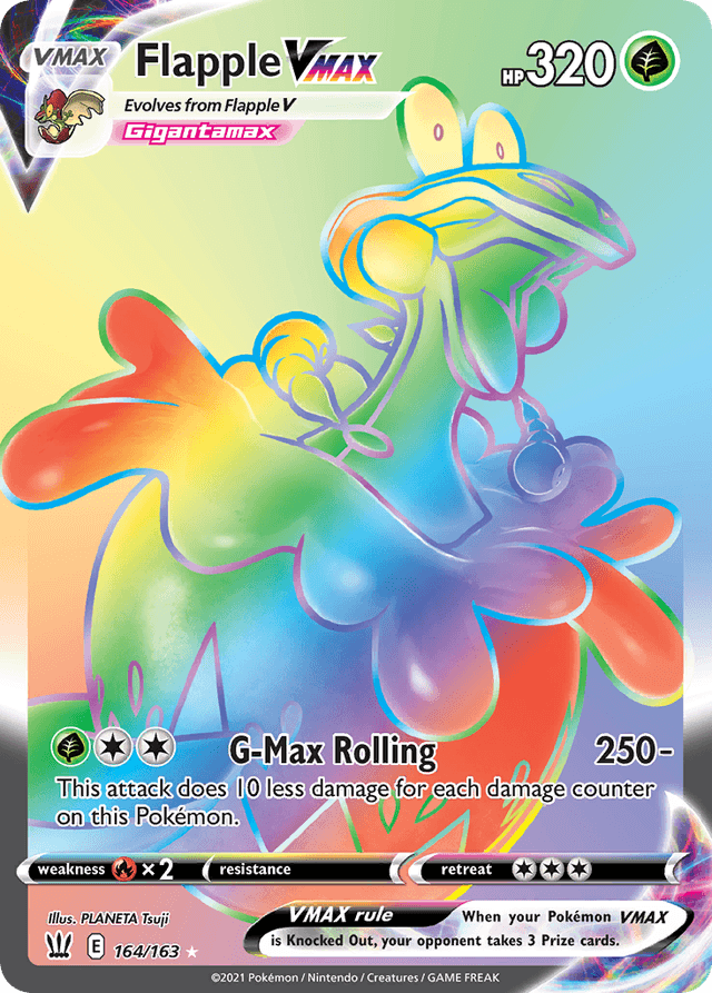 Carta Flapple VMAX 164/163 do set Battle Styles — Pokémon TCG | Bynx