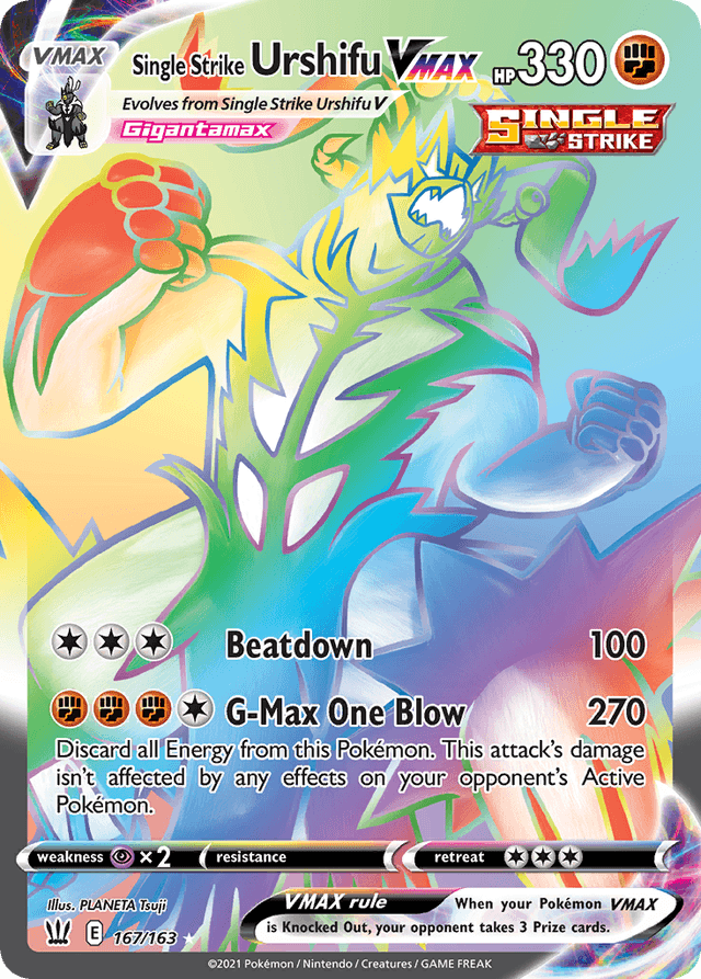 Carta Single Strike Urshifu VMAX 167/163 do set Battle Styles — Pokémon TCG | Bynx