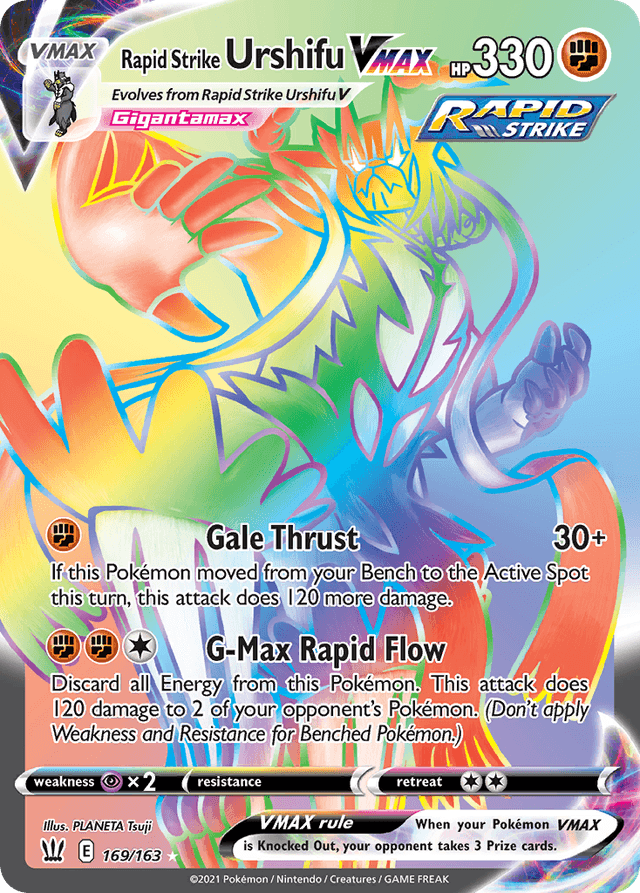 Carta Rapid Strike Urshifu VMAX 169/163 do set Battle Styles — Pokémon TCG | Bynx