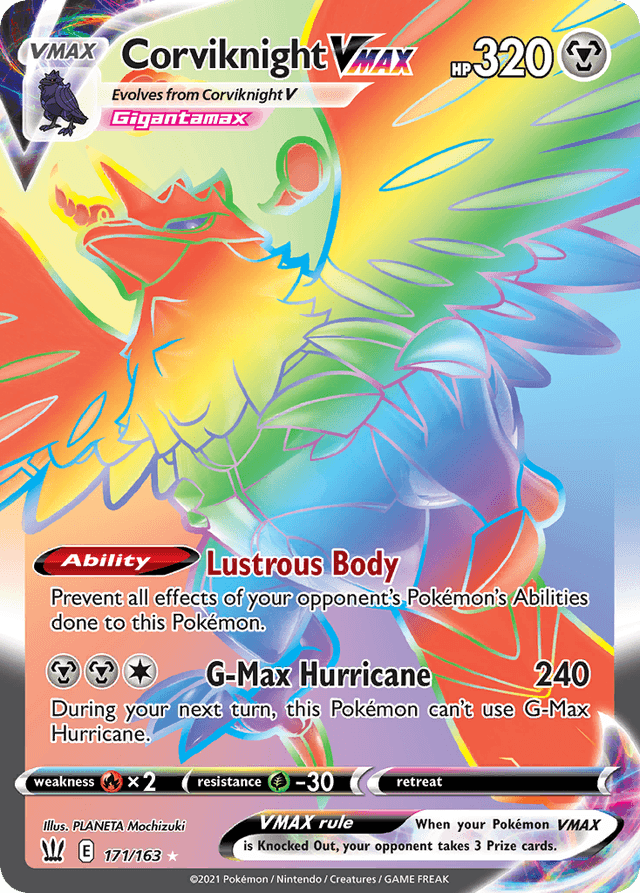 Carta Corviknight VMAX 171/163 do set Battle Styles — Pokémon TCG | Bynx