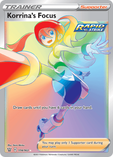 Carta Korrina's Focus 174/163 do set Battle Styles — Pokémon TCG | Bynx