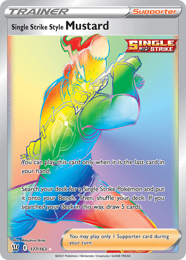 Carta Single Strike Style Mustard 177/163 do set Battle Styles — Pokémon TCG | Bynx