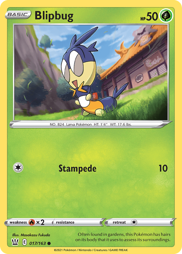Carta Blipbug 17/163 do set Battle Styles — Pokémon TCG | Bynx