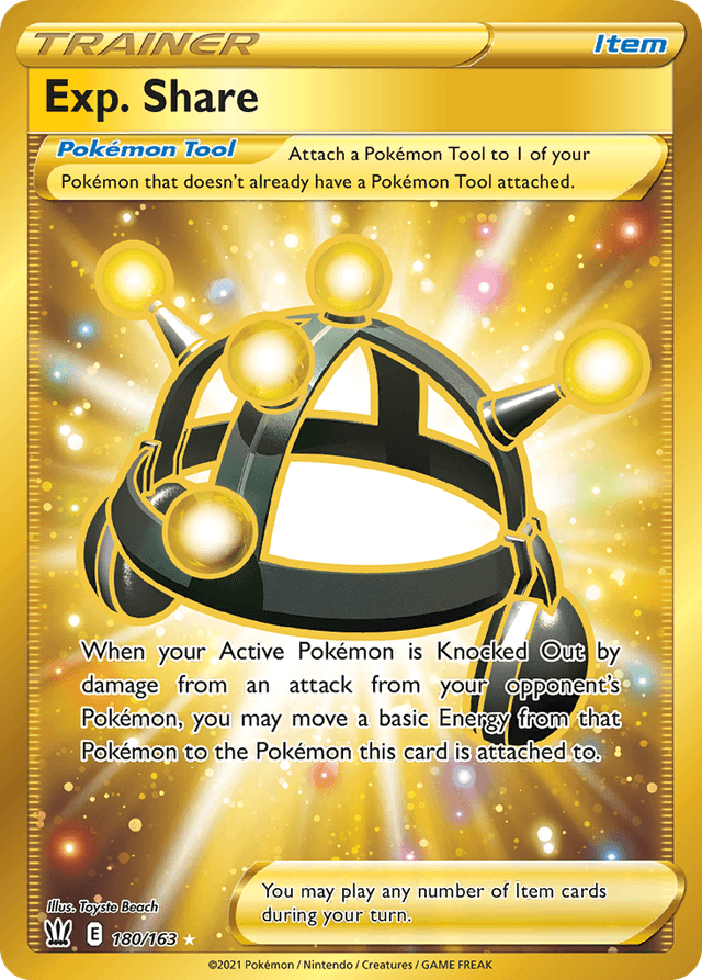 Carta Exp. Share 180/163 do set Battle Styles — Pokémon TCG | Bynx