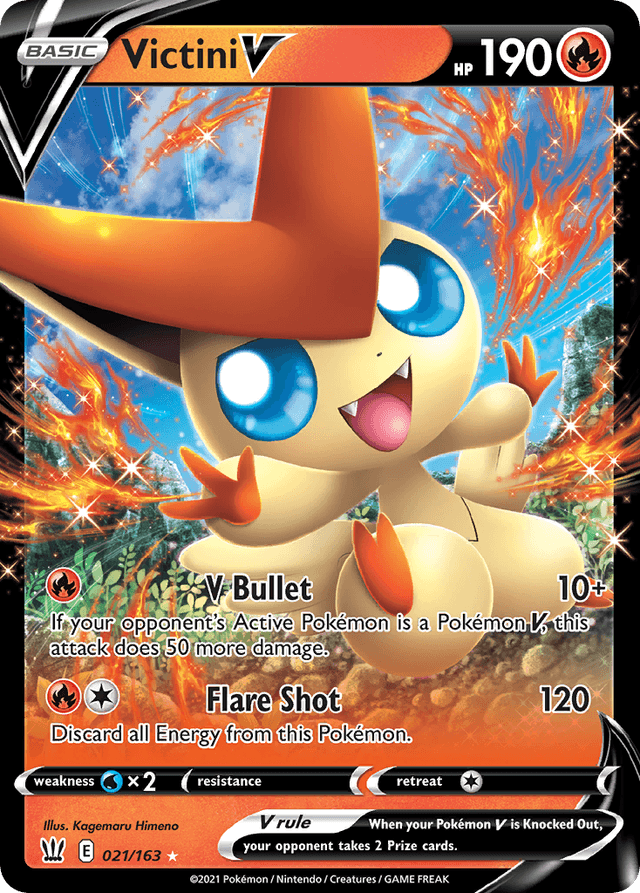 Carta Victini V 21/163 do set Battle Styles — Pokémon TCG | Bynx