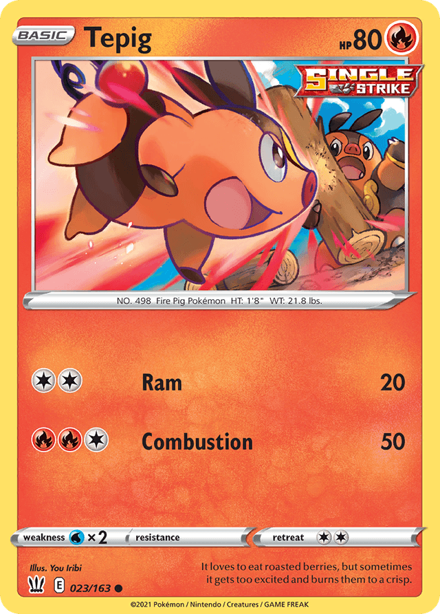 Carta Tepig 23/163 do set Battle Styles — Pokémon TCG | Bynx