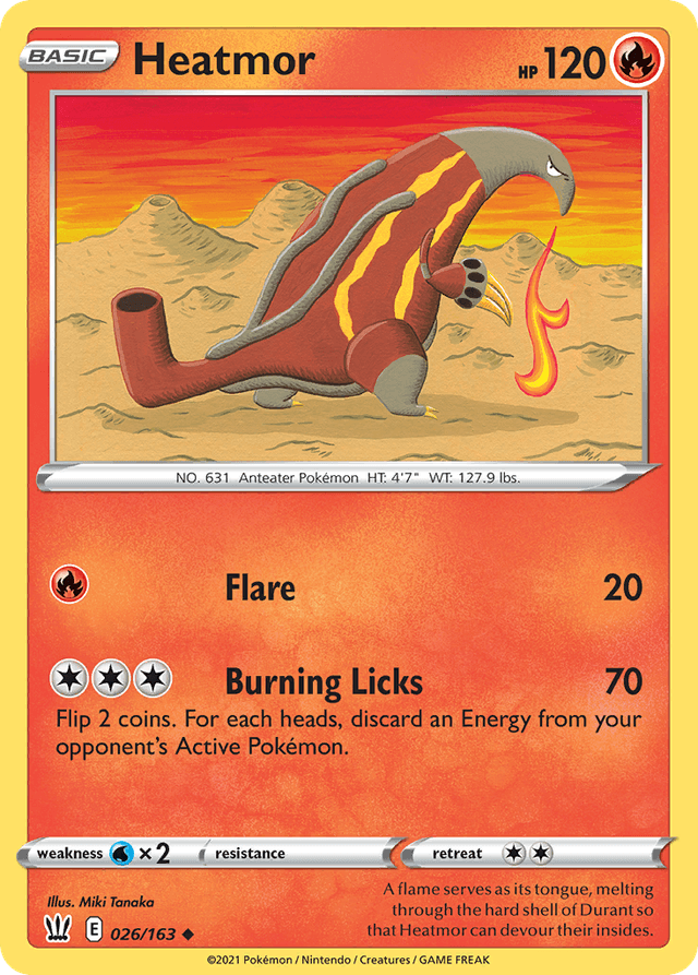 Carta Heatmor 26/163 do set Battle Styles — Pokémon TCG | Bynx