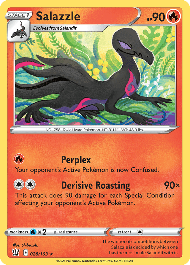 Carta Salazzle 28/163 do set Battle Styles — Pokémon TCG | Bynx