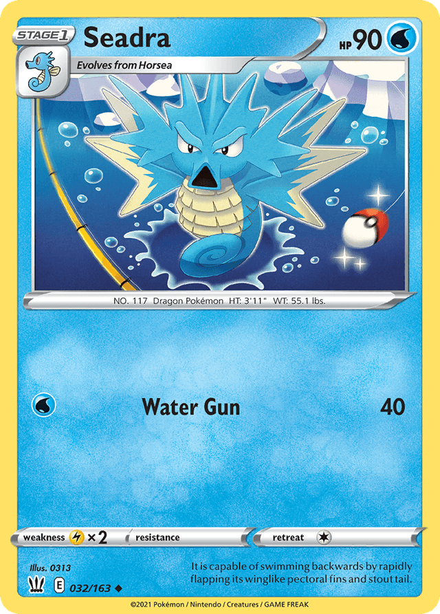 Carta Seadra 32/163 do set Battle Styles — Pokémon TCG | Bynx