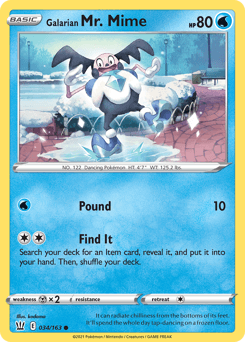 Galarian Mr. Mime 34 — Battle Styles