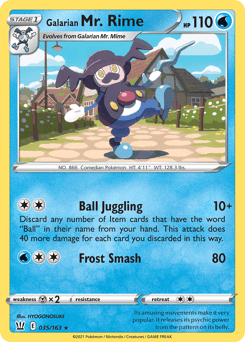 Galarian Mr. Rime 35 — Battle Styles