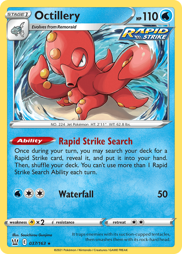 Carta Octillery 37/163 do set Battle Styles — Pokémon TCG | Bynx