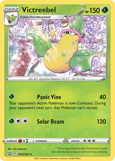 Carta Victreebel 3/163 do set Battle Styles — Pokémon TCG | Bynx