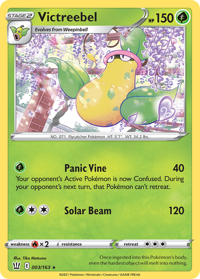 Carta Victreebel 3/163 do set Battle Styles — Pokémon TCG | Bynx