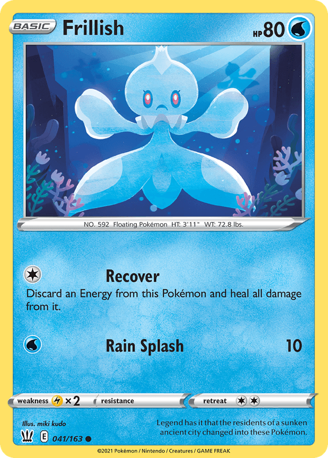 Carta Frillish 41/163 do set Battle Styles — Pokémon TCG | Bynx