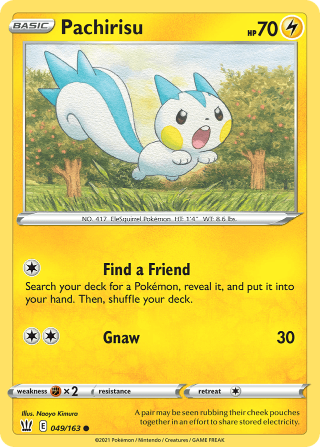 Carta Pachirisu 49/163 do set Battle Styles — Pokémon TCG | Bynx