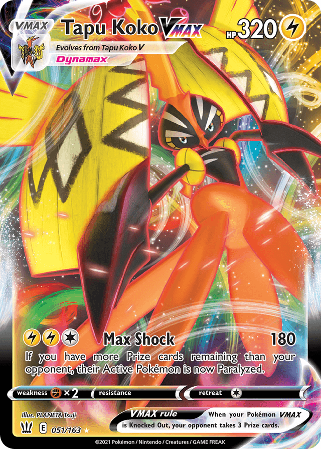 Carta Tapu Koko VMAX 51/163 do set Battle Styles — Pokémon TCG | Bynx
