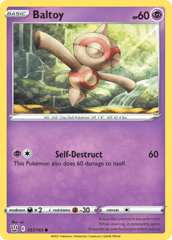 Baltoy 57 — Battle Styles