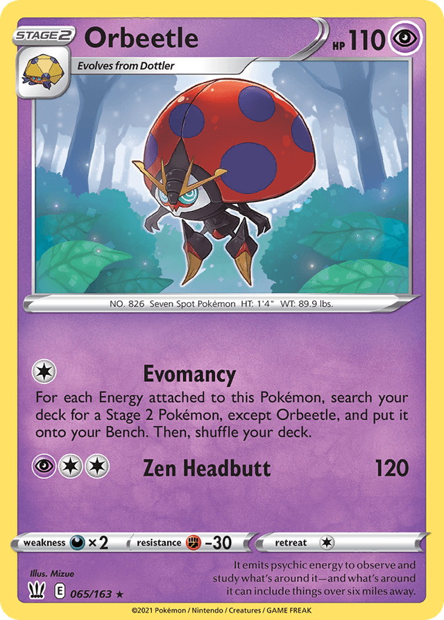 Carta Orbeetle 65/163 do set Battle Styles — Pokémon TCG | Bynx