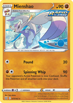 Mienshao 77 — Battle Styles