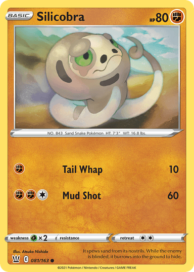 Carta Silicobra 81/163 do set Battle Styles — Pokémon TCG | Bynx