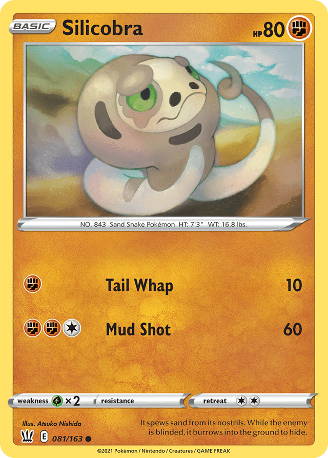 Carta Silicobra 81/163 do set Battle Styles — Pokémon TCG | Bynx