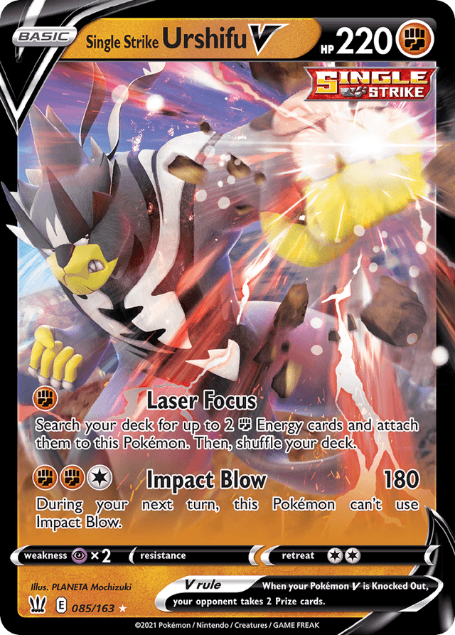 Carta Single Strike Urshifu V 85/163 do set Battle Styles — Pokémon TCG | Bynx
