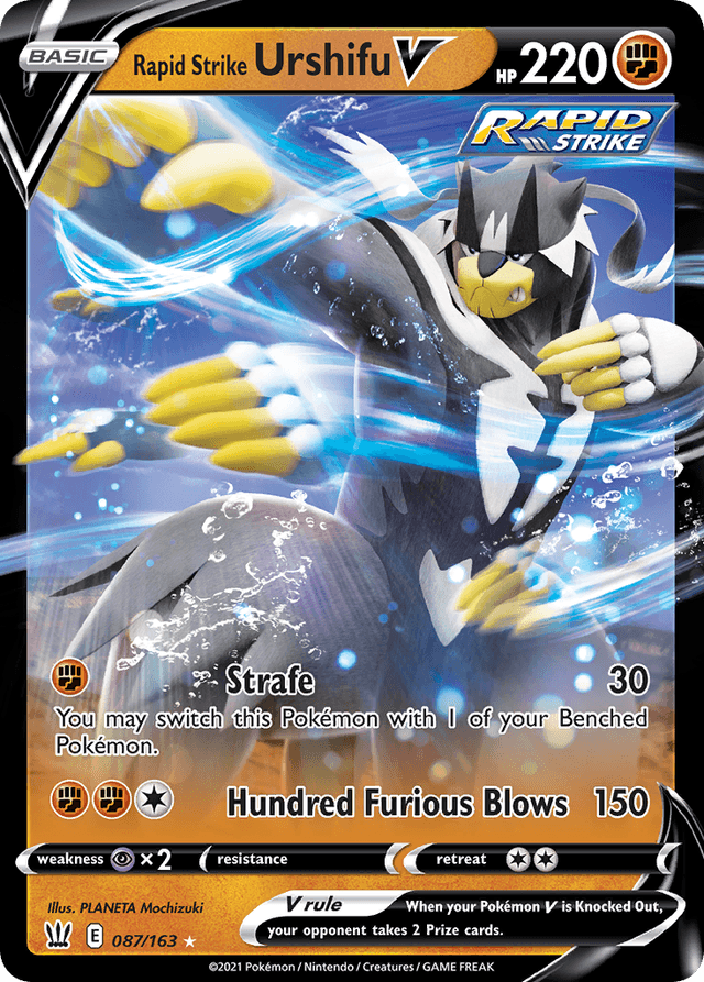 Carta Rapid Strike Urshifu V 87/163 do set Battle Styles — Pokémon TCG | Bynx