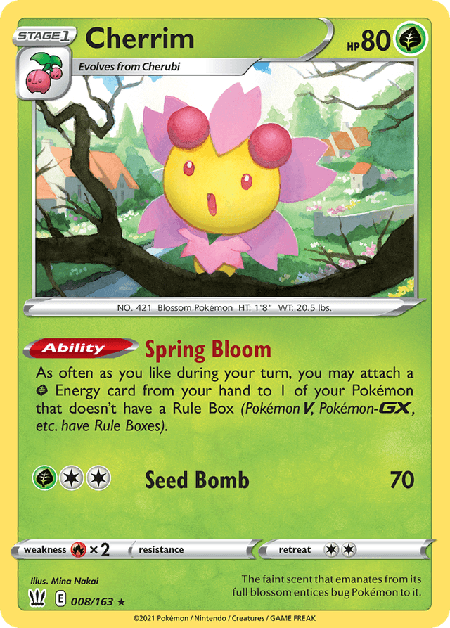 Carta Cherrim 8/163 do set Battle Styles — Pokémon TCG | Bynx