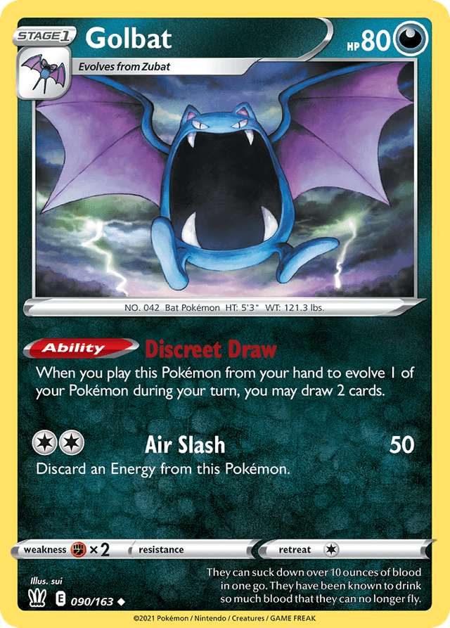 Carta Golbat 90/163 do set Battle Styles — Pokémon TCG | Bynx