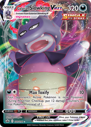Carta Galarian Slowking VMAX 100/198 do set Chilling Reign — Pokémon TCG | Bynx