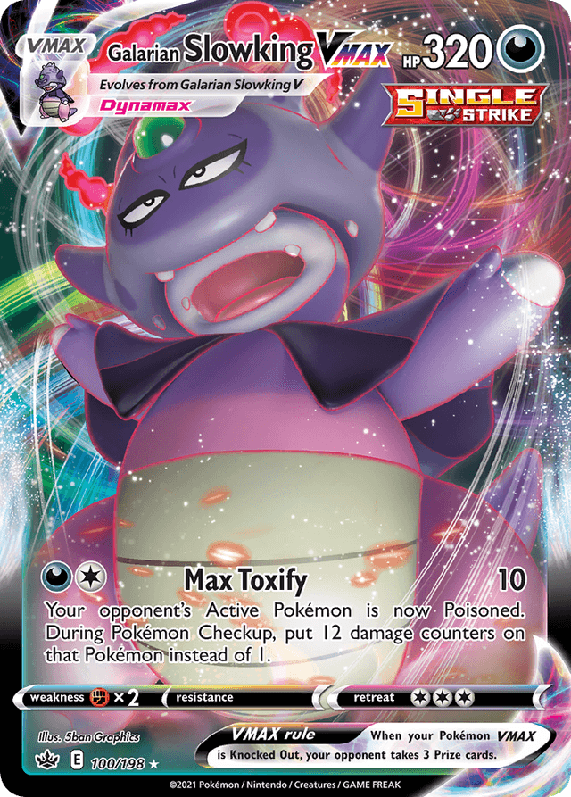 Carta Galarian Slowking VMAX 100/198 do set Chilling Reign — Pokémon TCG | Bynx