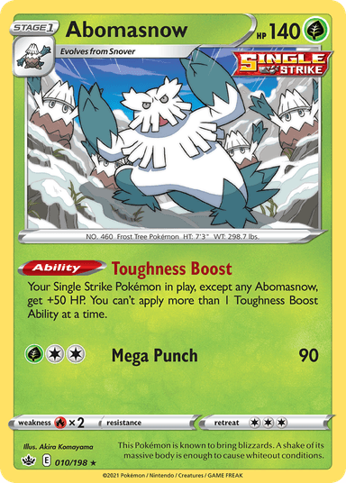 Carta Abomasnow 10/198 do set Chilling Reign — Pokémon TCG | Bynx