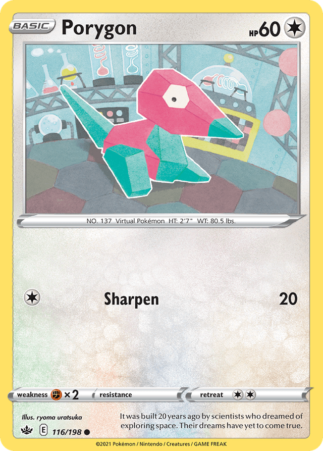 Carta Porygon 116/198 do set Chilling Reign — Pokémon TCG | Bynx