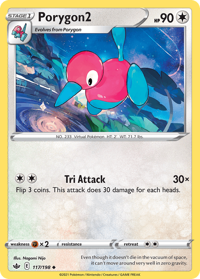 Carta Porygon2 117/198 do set Chilling Reign — Pokémon TCG | Bynx