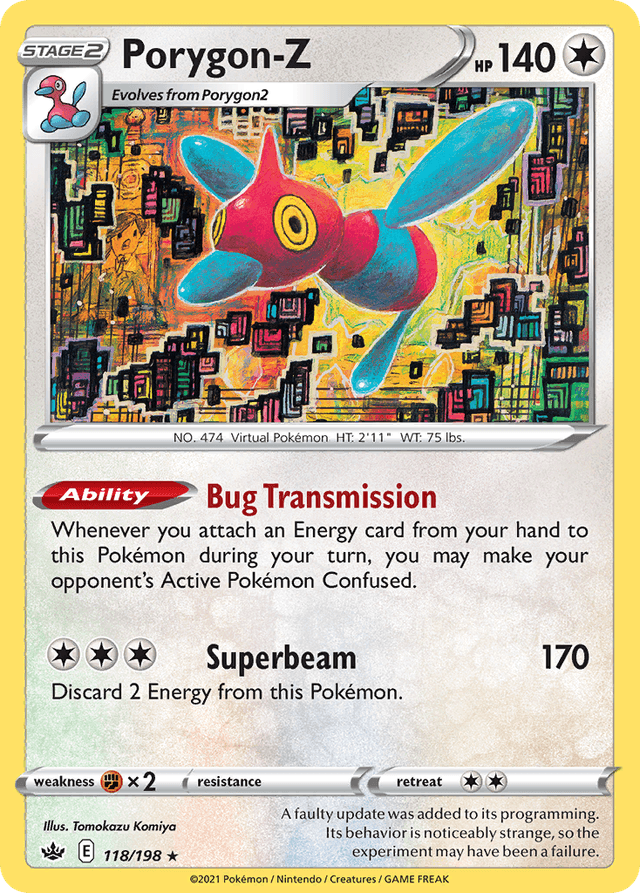 Carta Porygon-Z 118/198 do set Chilling Reign — Pokémon TCG | Bynx