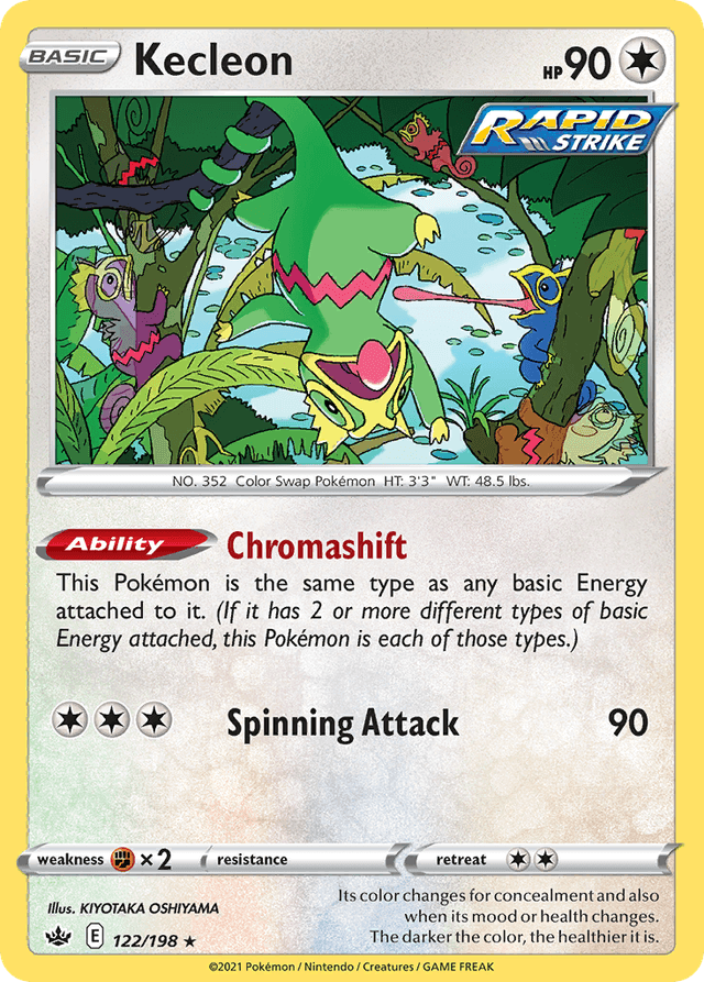 Carta Kecleon 122/198 do set Chilling Reign — Pokémon TCG | Bynx