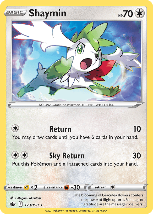 Carta Shaymin 123/198 do set Chilling Reign — Pokémon TCG | Bynx