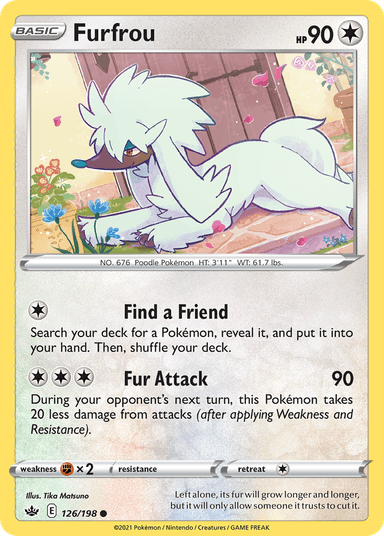 Carta Furfrou 126/198 do set Chilling Reign — Pokémon TCG | Bynx