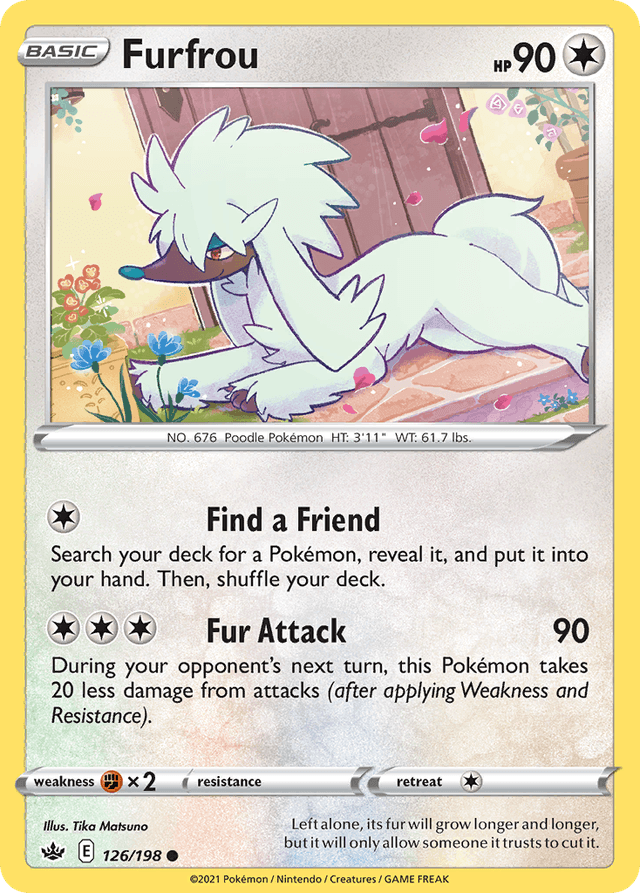 Carta Furfrou 126/198 do set Chilling Reign — Pokémon TCG | Bynx
