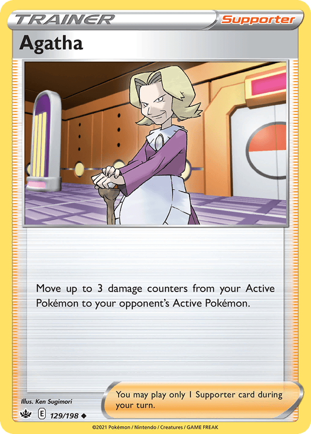 Carta Agatha 129/198 do set Chilling Reign — Pokémon TCG | Bynx