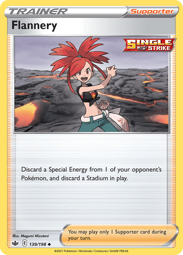 Carta Flannery 139/198 do set Chilling Reign — Pokémon TCG | Bynx