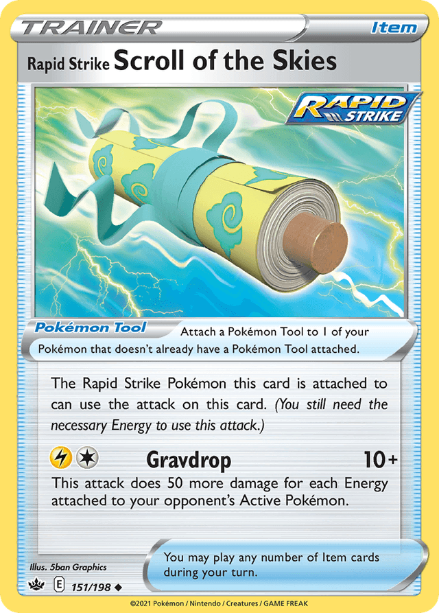 Carta Rapid Strike Scroll of the Skies 151/198 do set Chilling Reign — Pokémon TCG | Bynx