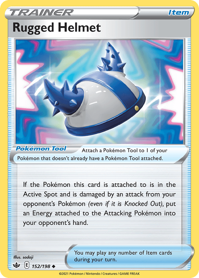 Carta Rugged Helmet 152/198 do set Chilling Reign — Pokémon TCG | Bynx