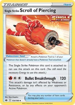 Single Strike Scroll of Piercing 154/198 — Reinado Arrepiante