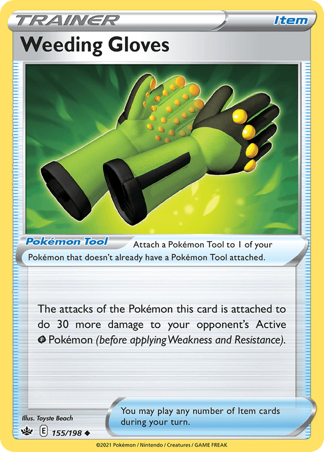 Carta Weeding Gloves 155/198 do set Chilling Reign — Pokémon TCG | Bynx
